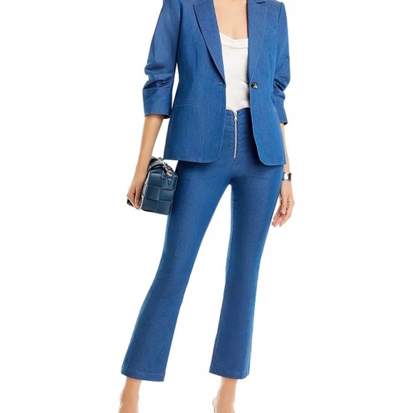 New with Tag Cinq à Sept Denim Khloe Blazer - Size 4 - Picture 8 of 13